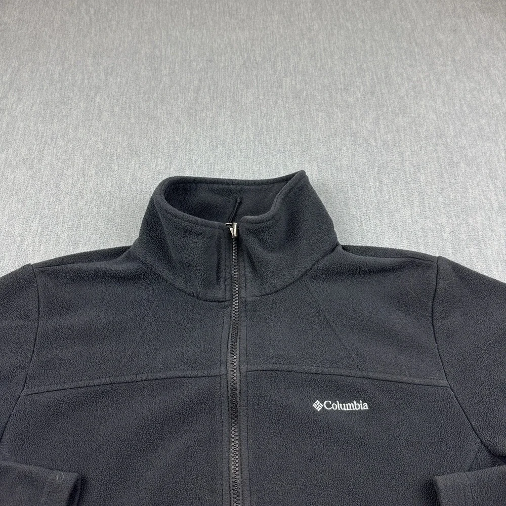 Columbia Jacket Womens XL Black Benton‎ Springs Full Zip Fleece Outdoor Hiking